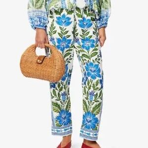 FARM Rio Off-White Tropicance LENZING™ ECOVERO™ Euroflax™ Linen Pants XL